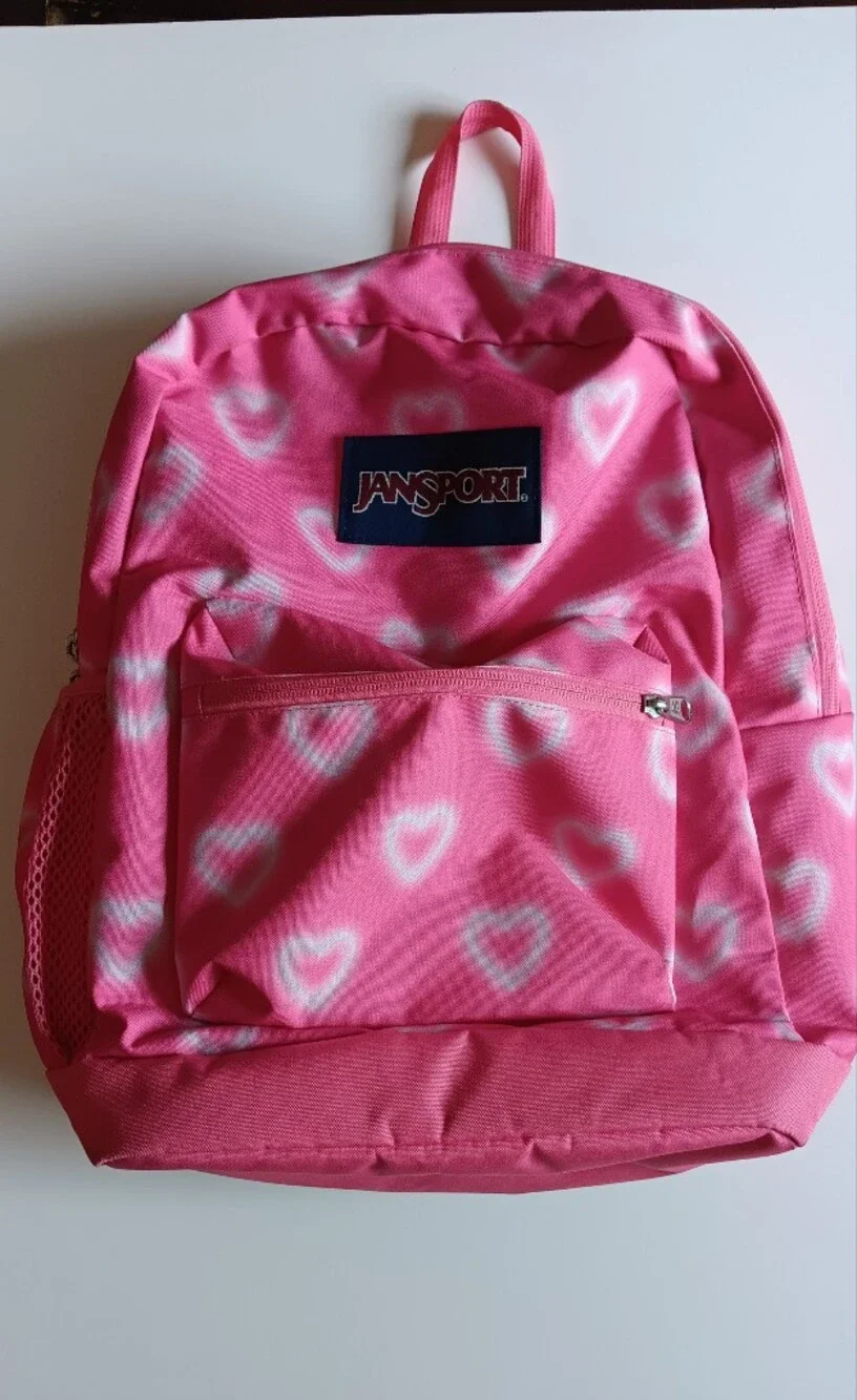 Jansport Pink Heart Backpack